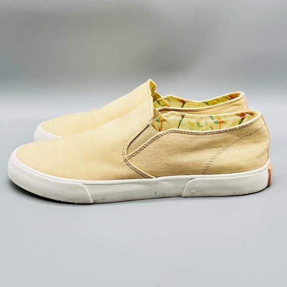 Vionic Shoes Women 10 Beige Canvas Groove Slip On Comfort Tropical Floral Lining - Picture 5 of 11